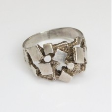  inel statement modernist, din argint. manufactura. Danemarca